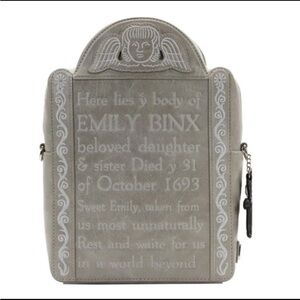 NWT- Loungefly Disney Hocus Pocus Emily Binx Tombstone Backpack